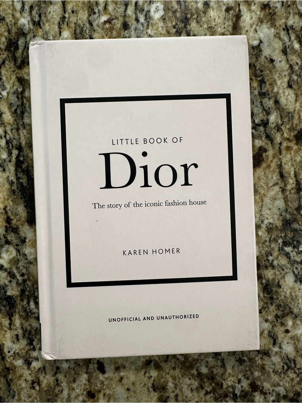 Dior Hardcover — Pale Pink with Black Accents